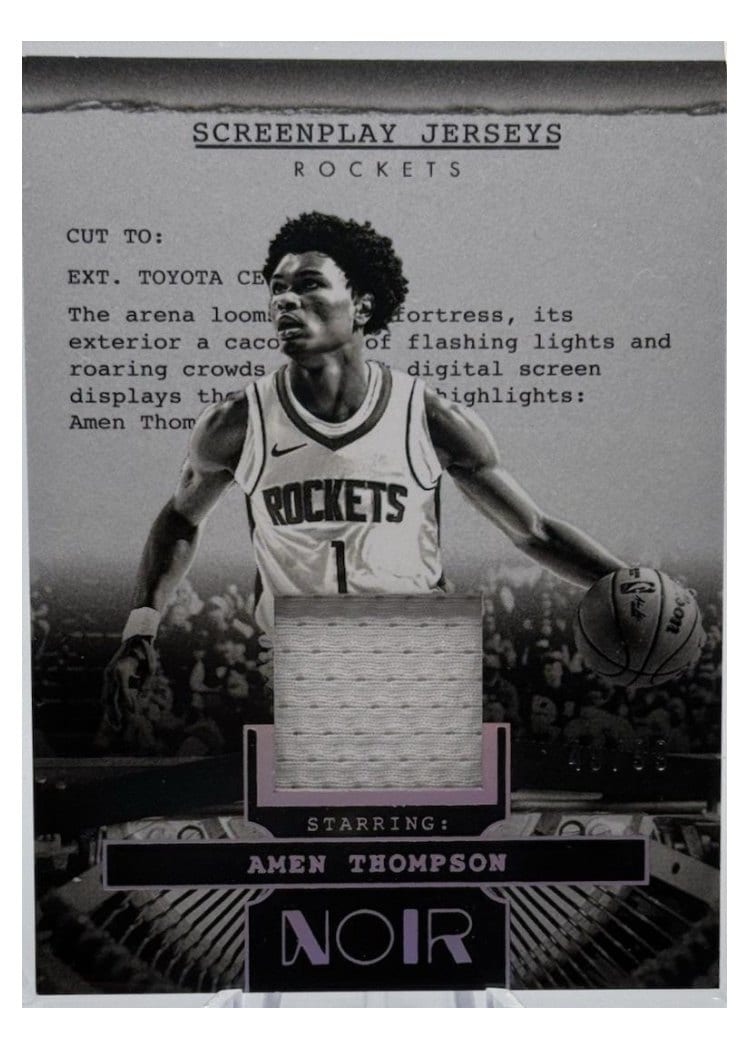 2024-25 Panini Noir Screenplay Jerseys Set Amen Thompson #27 card
