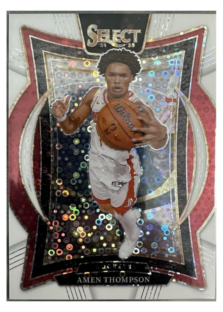 2024-25 Panini Select Base Set Amen Thompson White Disco Prizm #59 card