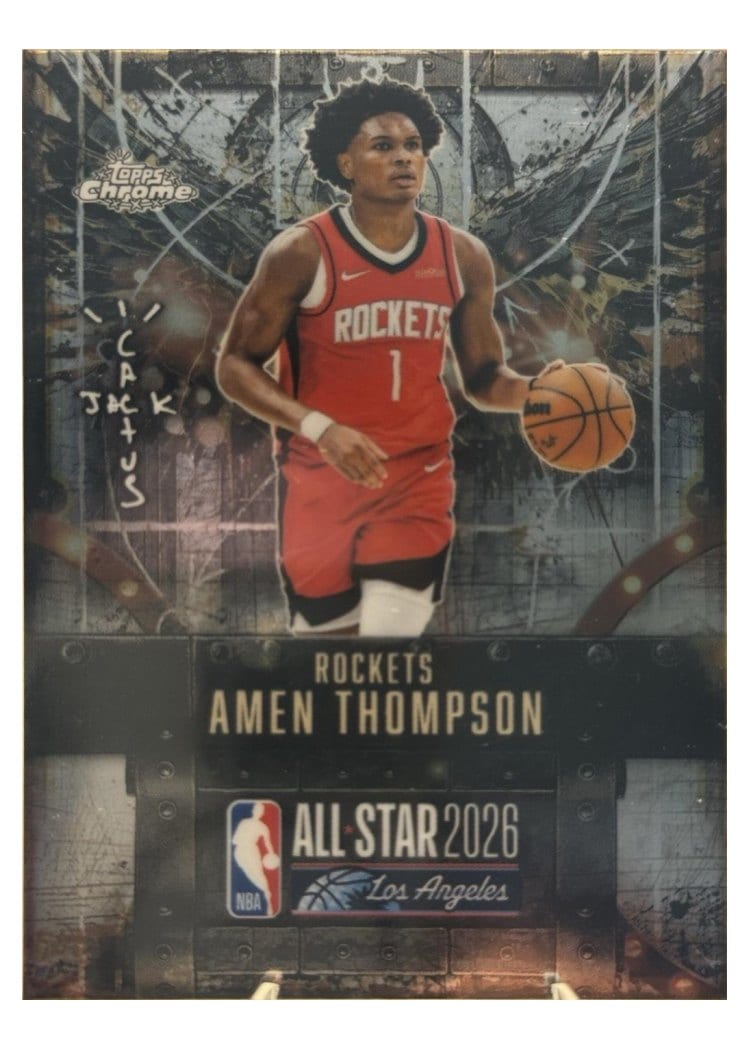 2025-26 Topps Chrome Cactus Jack X NBA All-Star Game Base Set ASG Amen Thompson #6 card