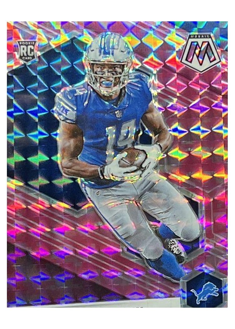 2021 Panini Mosaic Amon Ra St. Brown #328 card