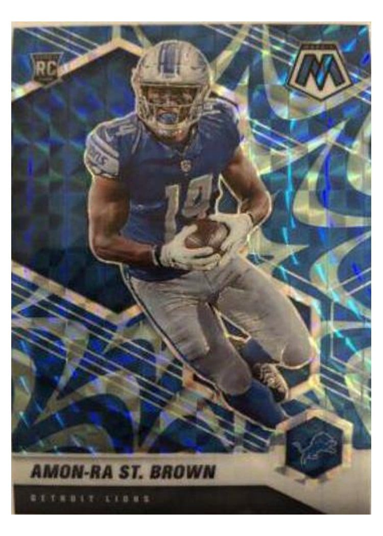 2021 Panini Mosaic Amon Ra St. Brown #328 card