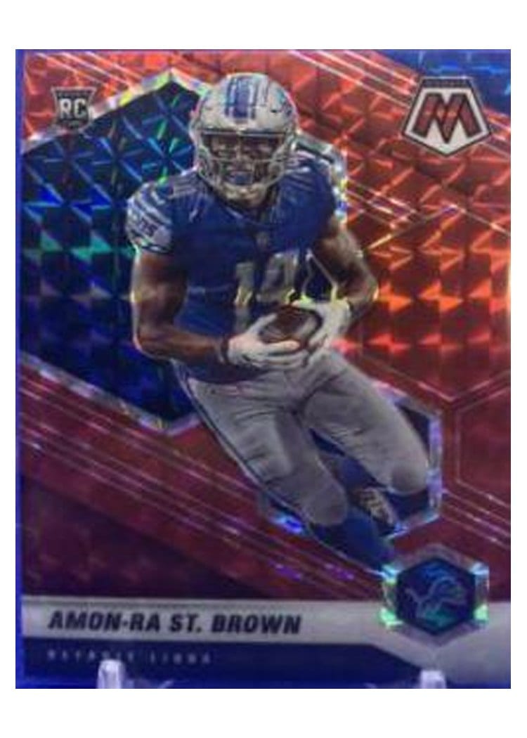 2021 Panini Mosaic Amon Ra St. Brown #328 card