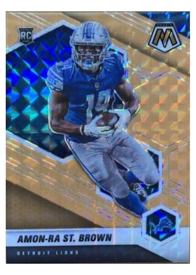 2021 Panini Mosaic Amon Ra St. Brown #328 card