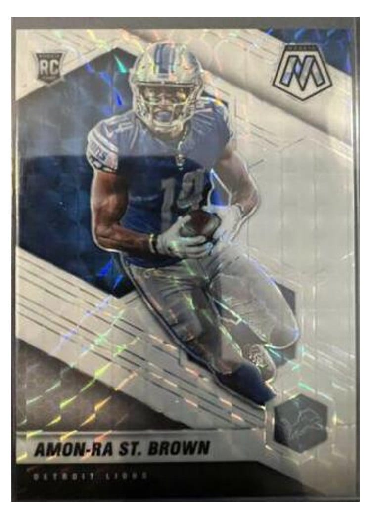 2021 Panini Mosaic Amon Ra St. Brown #328 card