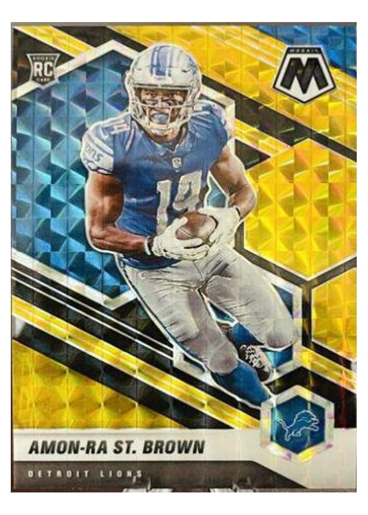 2021 Panini Mosaic Amon Ra St. Brown #328 card