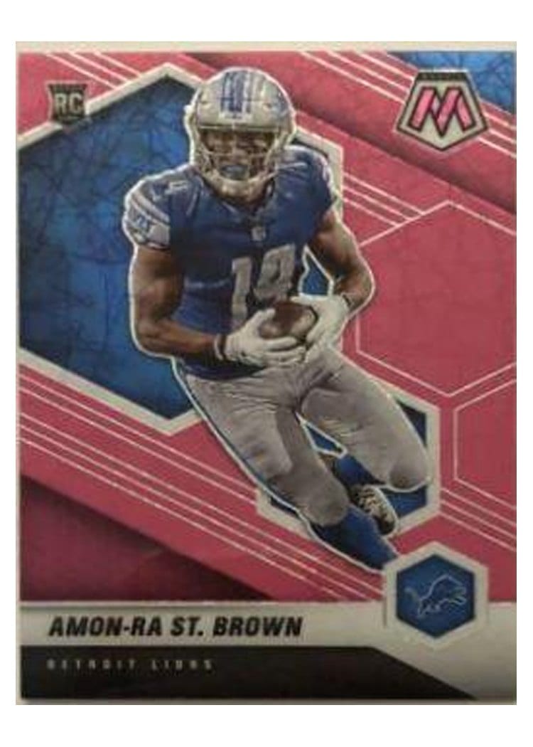 2021 Panini Mosaic Amon Ra St. Brown #328 card