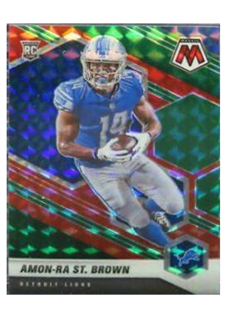 2021 Panini Mosaic Amon Ra St. Brown #328 card