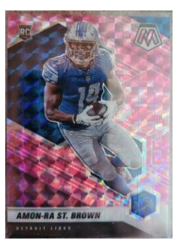 2021 Panini Mosaic Amon Ra St. Brown #328 card