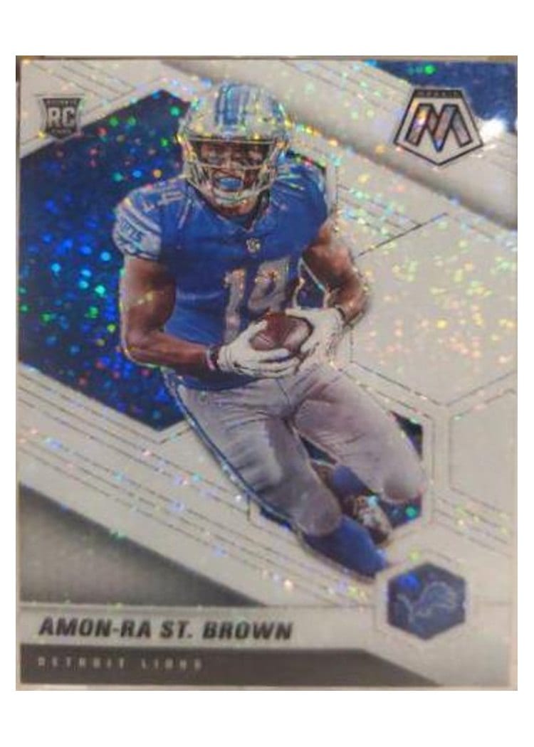 2021 Panini Mosaic Amon Ra St. Brown #328 card