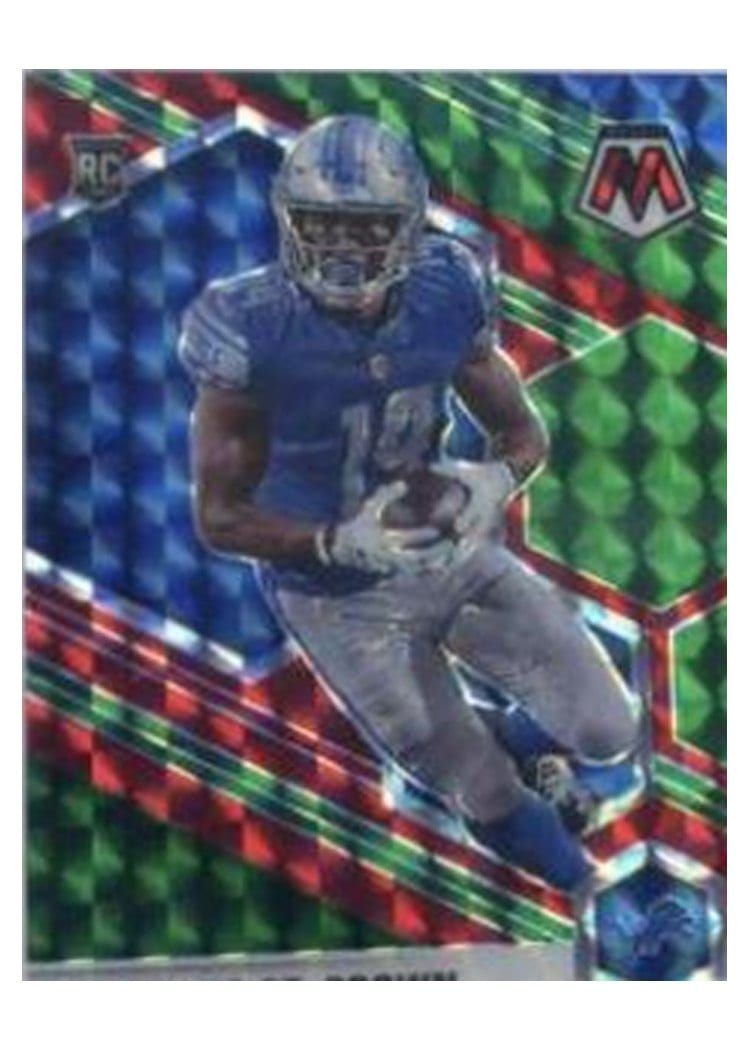 2021 Panini Mosaic Amon Ra St. Brown #328 card