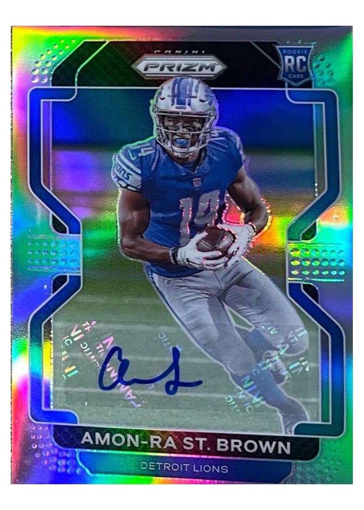2021 Panini Prizm Amon Ra St. Brown #358 card