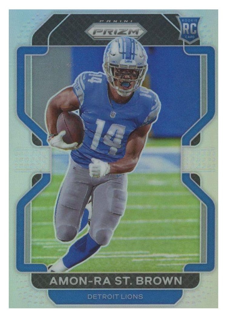 2021 Panini Prizm Amon Ra St. Brown #358 card