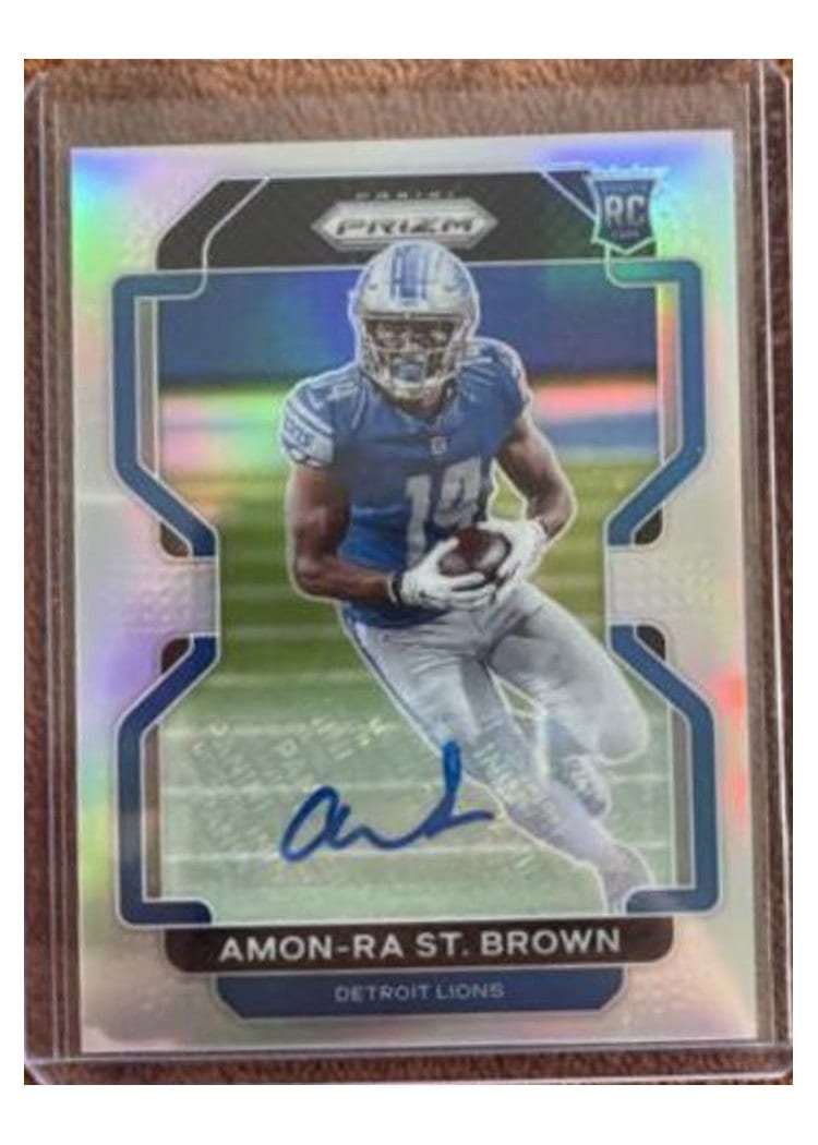 2021 Panini Prizm Amon Ra St. Brown #358 card