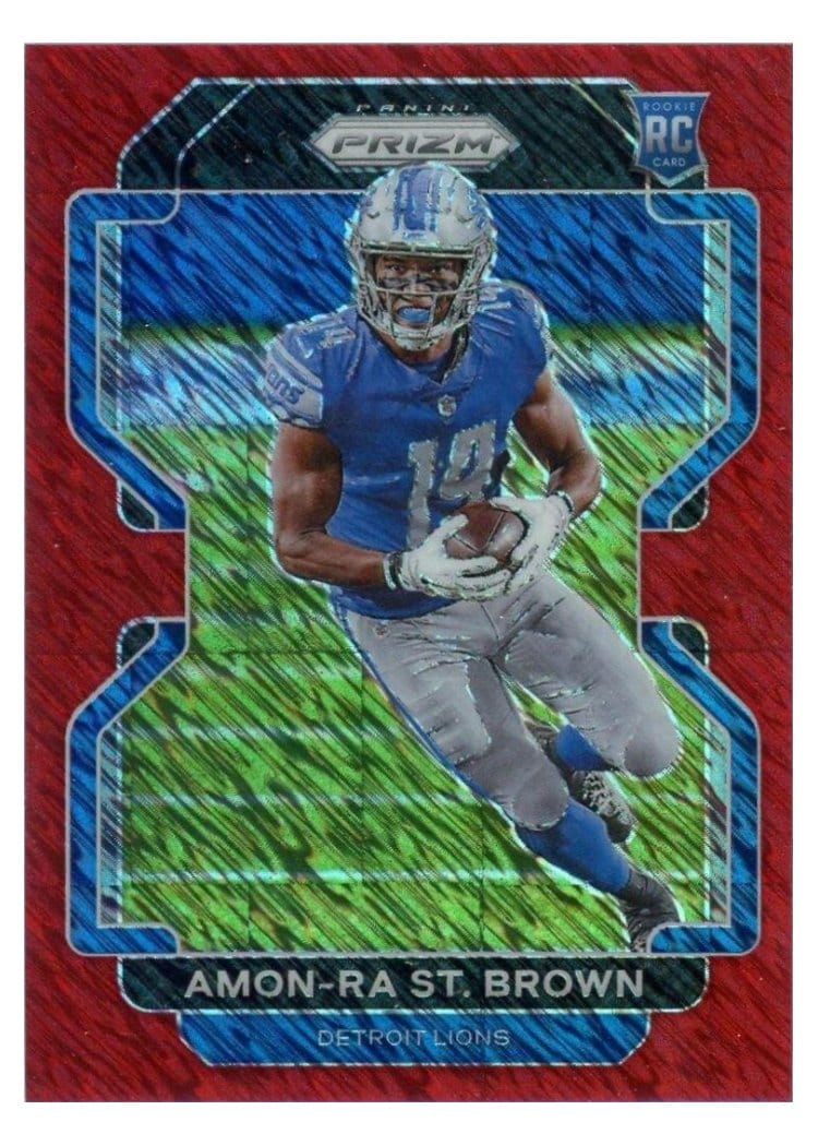 2021 Panini Prizm Amon Ra St. Brown #358 card
