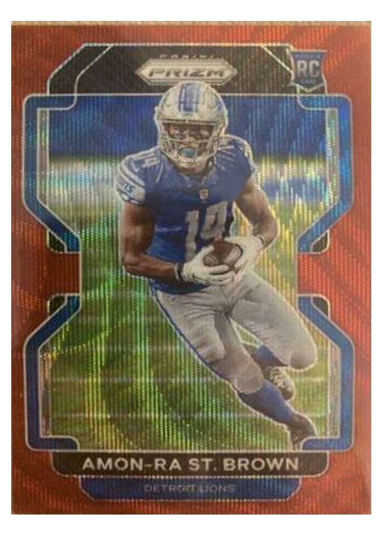 2021 Panini Prizm Amon Ra St. Brown #358 card
