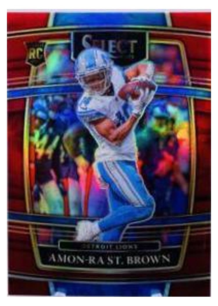 2021 Panini Select Amon Ra St. Brown Red #73 card