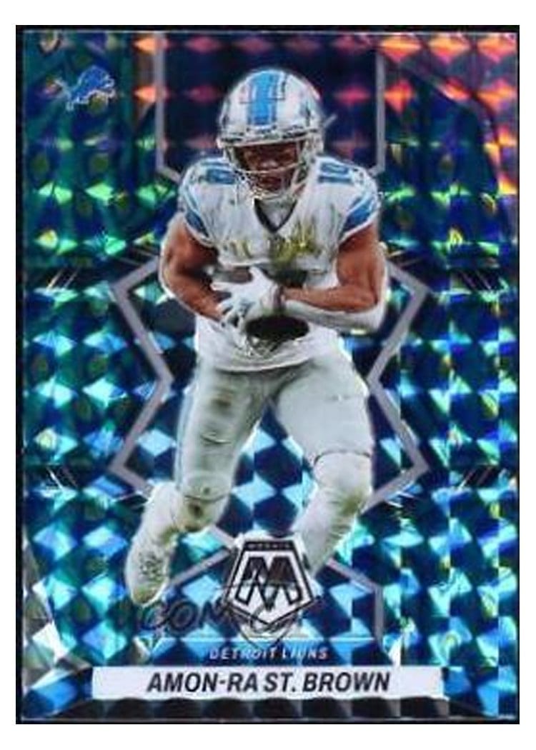 2022 Panini Mosaic Base Set Amon-Ra St. Brown #67 card