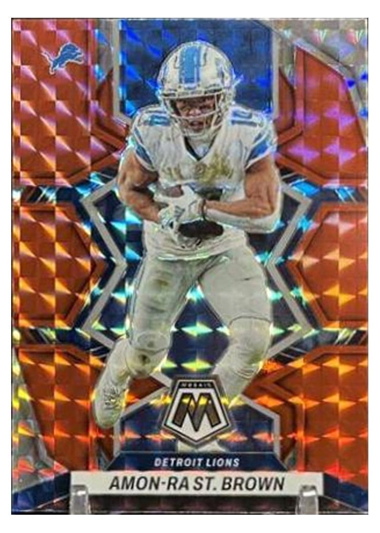 2022 Panini Mosaic Base Set Amon-Ra St. Brown #67 card