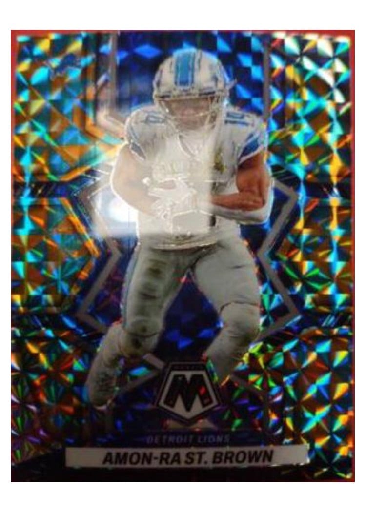2022 Panini Mosaic Base Set Amon-Ra St. Brown #67 card