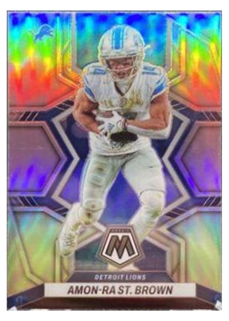 2022 Panini Mosaic Base Set Amon-Ra St. Brown #67 card