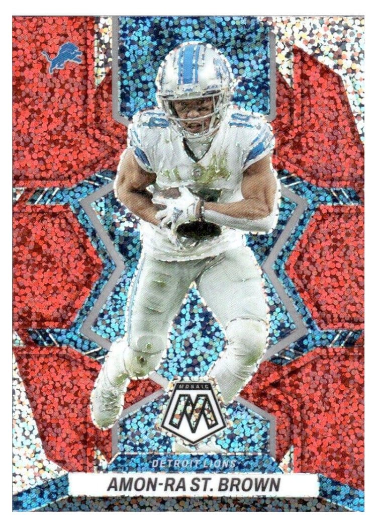 2022 Panini Mosaic Base Set Amon-Ra St. Brown #67 card