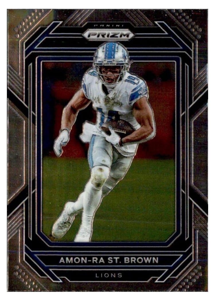 2022 Panini Prizm Base Set Amon-Ra St. Brown #98 card