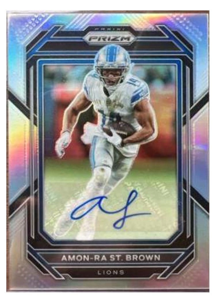 2022 Panini Prizm Base Set Amon-Ra St. Brown #98 card