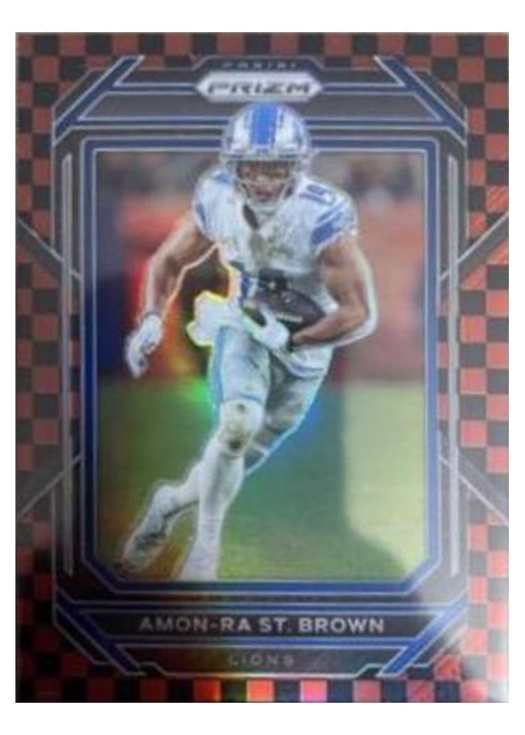 2022 Panini Prizm Base Set Amon-Ra St. Brown #98 card