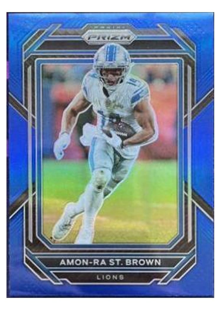 2022 Panini Prizm Base Set Amon-Ra St. Brown #98 card