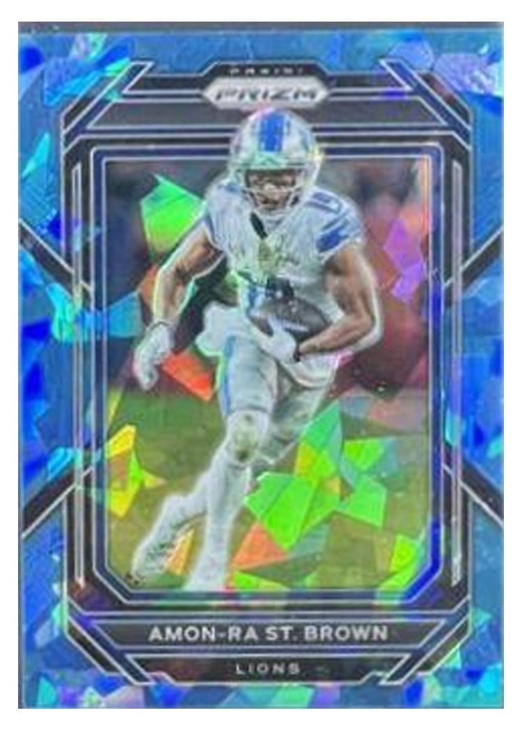 2022 Panini Prizm Base Set Amon-Ra St. Brown #98 card