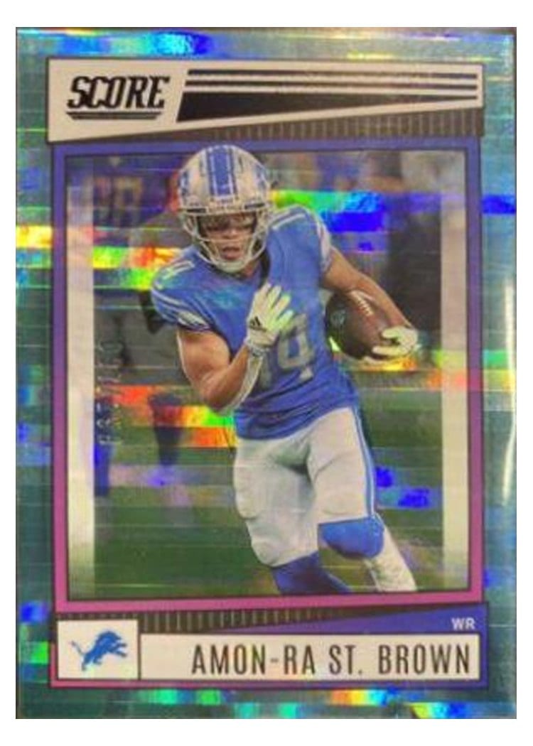 2022 Panini Prizm Base Set Amon-Ra St. Brown #98 card