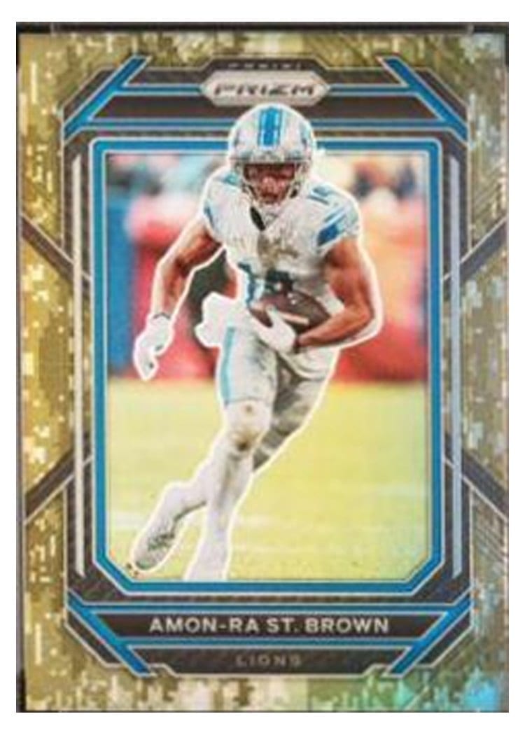 2022 Panini Prizm Base Set Amon-Ra St. Brown #98 card