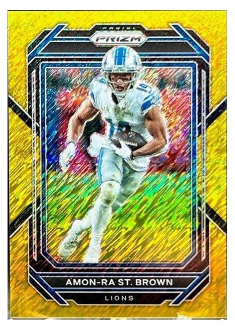 2022 Panini Prizm Base Set Amon-Ra St. Brown #98 card