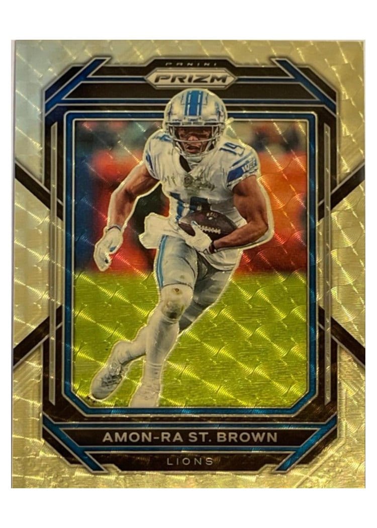 2022 Panini Prizm Base Set Amon-Ra St. Brown #98 card
