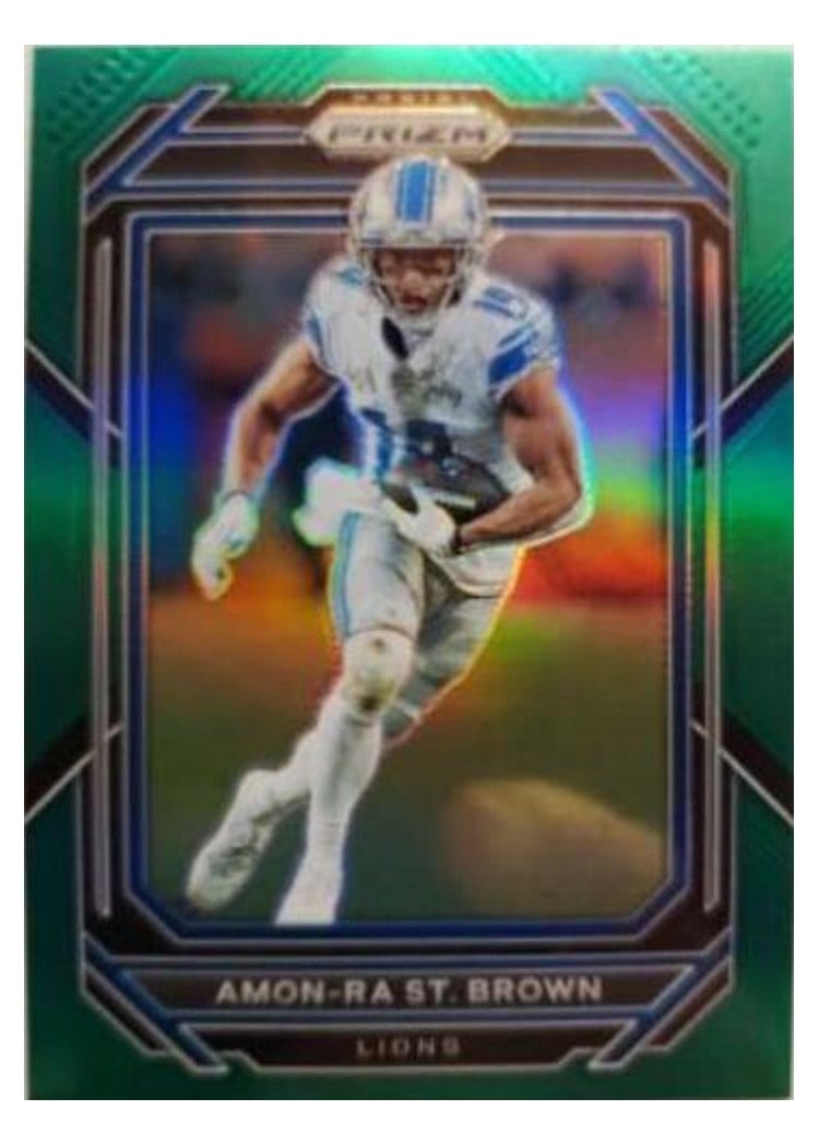 2022 Panini Prizm Base Set Amon-Ra St. Brown #98 card
