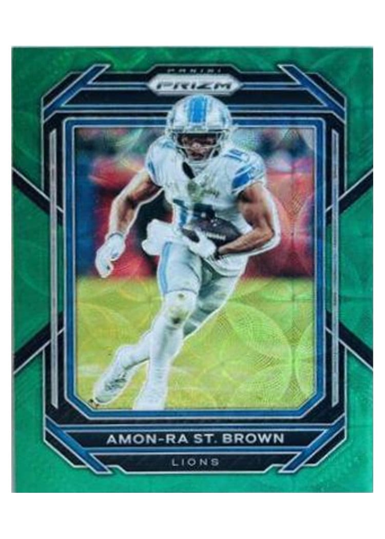 2022 Panini Prizm Base Set Amon-Ra St. Brown #98 card