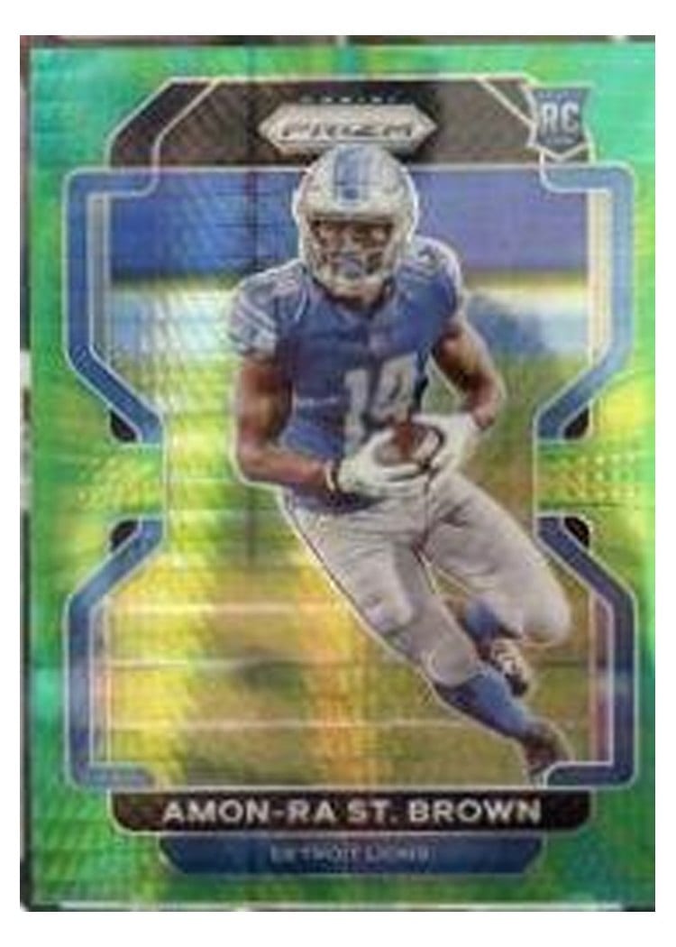 2022 Panini Prizm Base Set Amon-Ra St. Brown #98 card