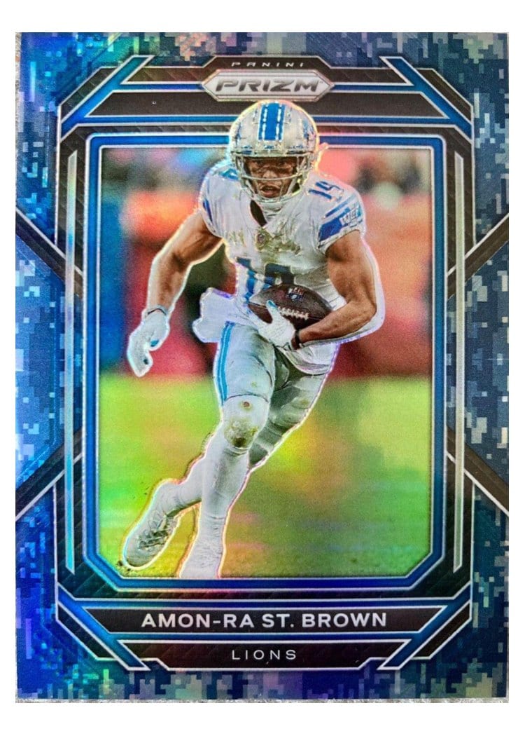 2022 Panini Prizm Base Set Amon-Ra St. Brown #98 card