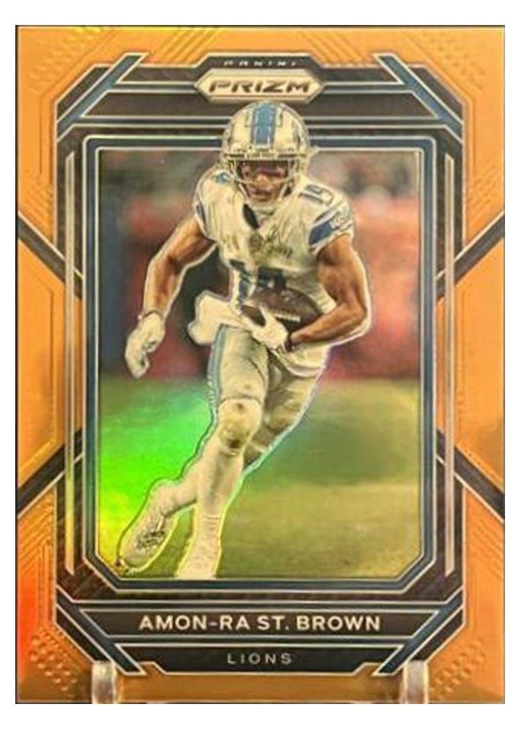 2022 Panini Prizm Base Set Amon-Ra St. Brown #98 card