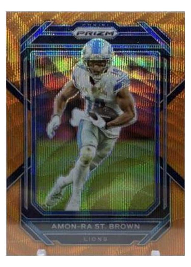 2022 Panini Prizm Base Set Amon-Ra St. Brown #98 card