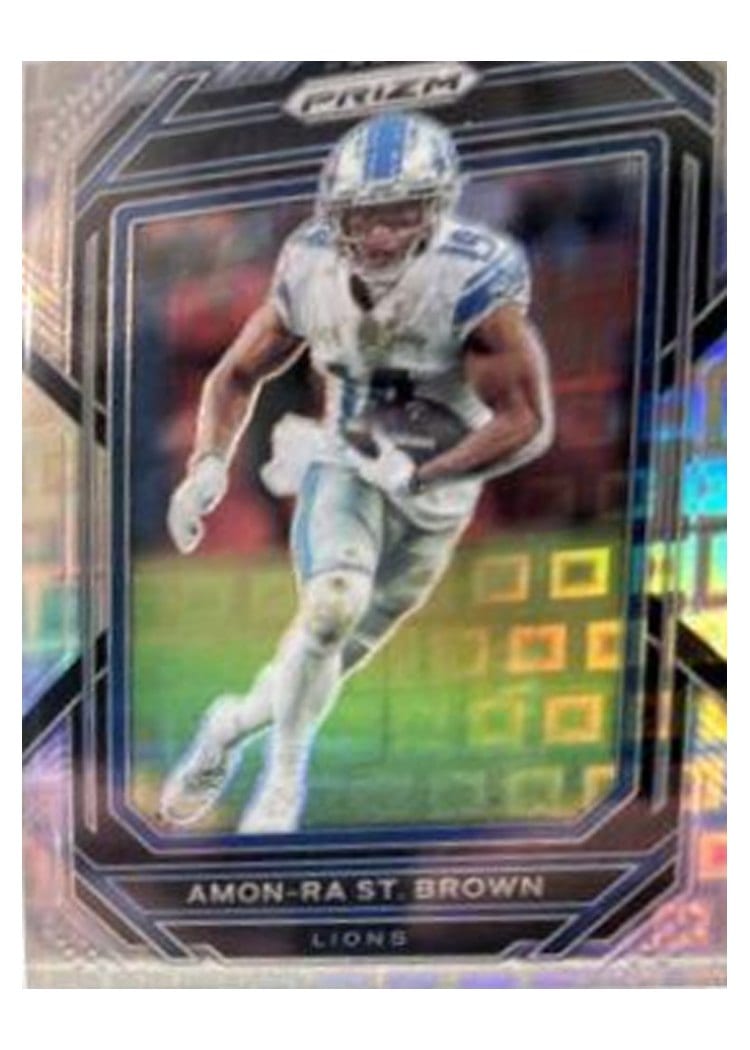 2022 Panini Prizm Base Set Amon-Ra St. Brown #98 card