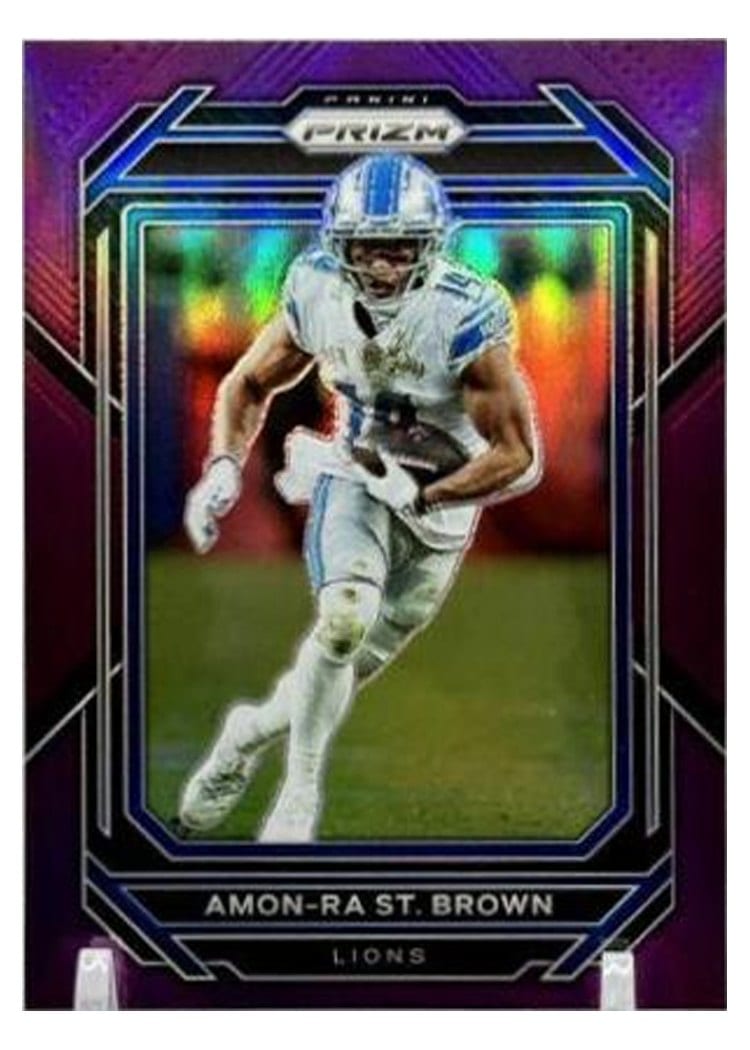 2022 Panini Prizm Base Set Amon-Ra St. Brown #98 card