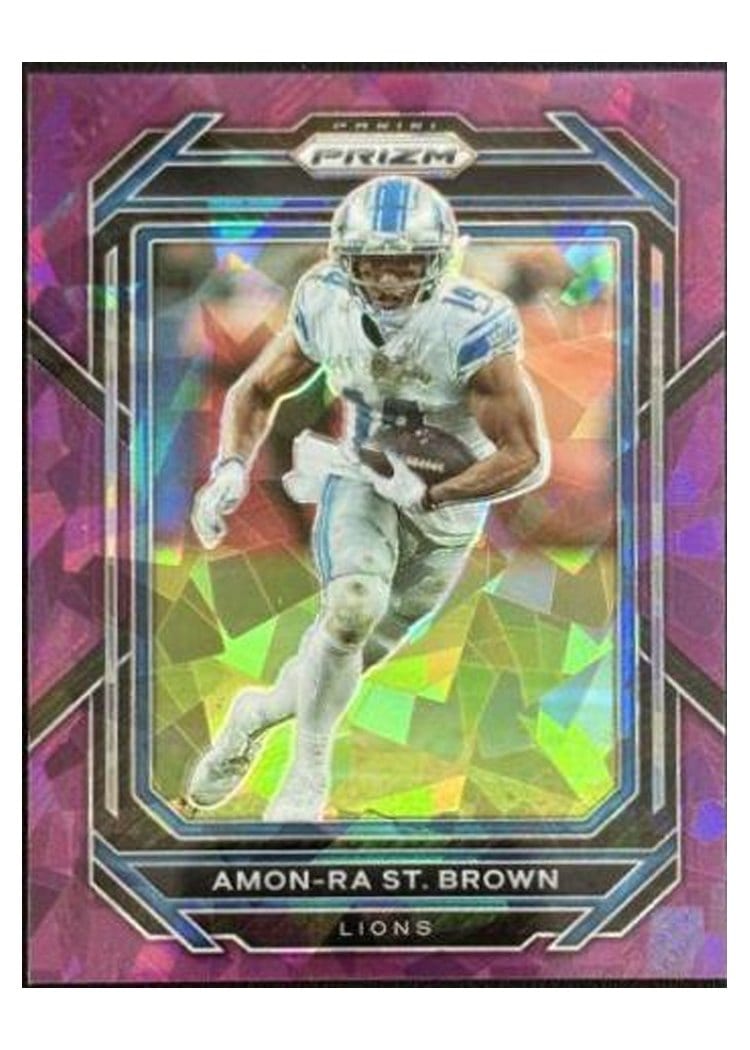 2022 Panini Prizm Base Set Amon-Ra St. Brown #98 card