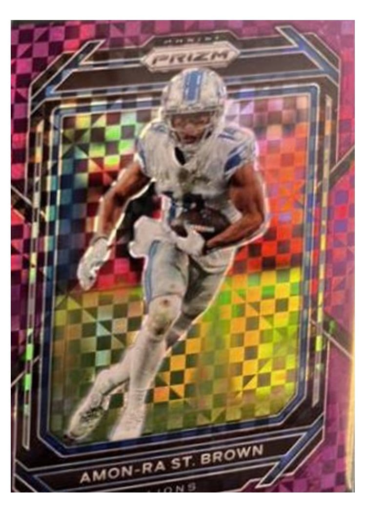 2022 Panini Prizm Base Set Amon-Ra St. Brown #98 card