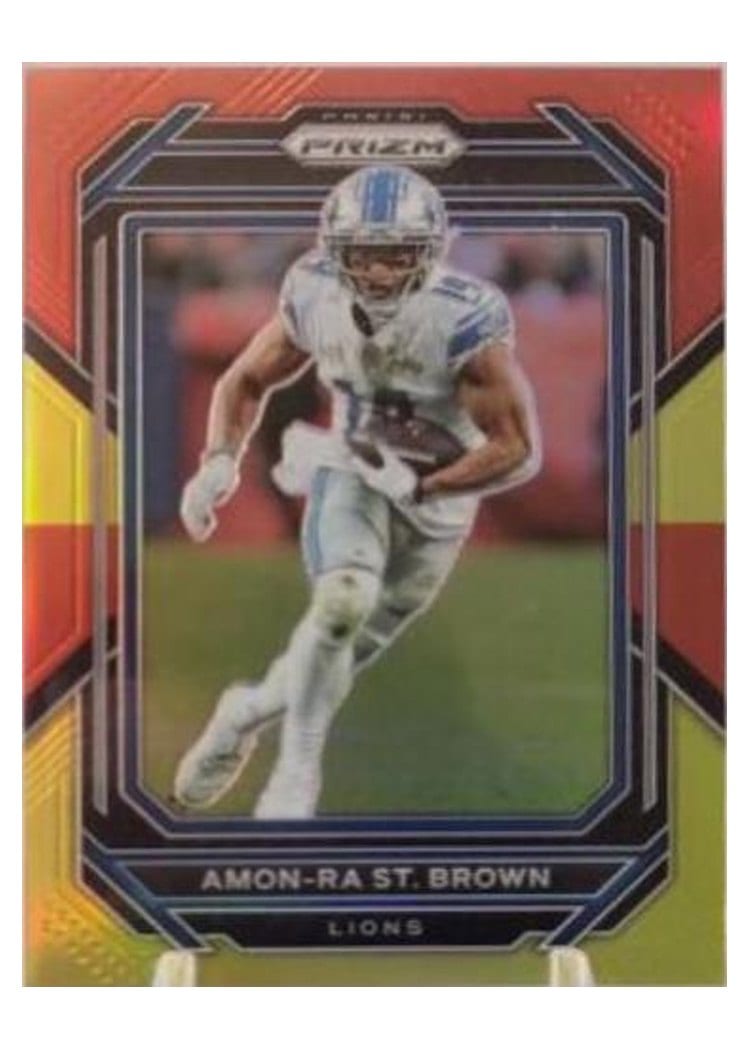 2022 Panini Prizm Base Set Amon-Ra St. Brown #98 card