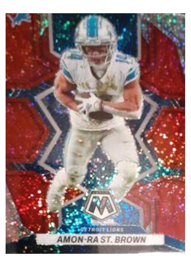 2022 Panini Prizm Base Set Amon-Ra St. Brown #98 card