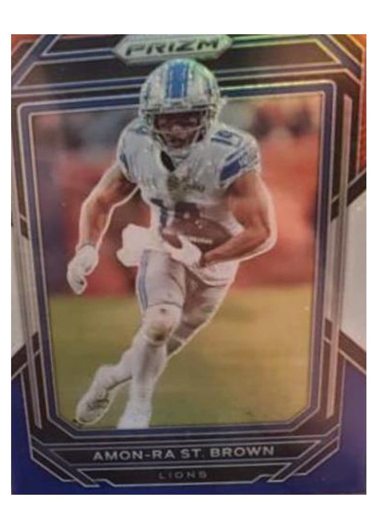 2022 Panini Prizm Base Set Amon-Ra St. Brown #98 card