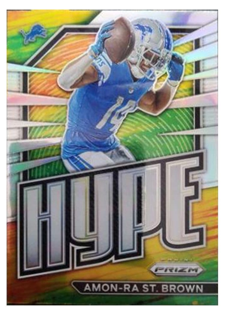 2022 Panini Prizm Base Set Amon-Ra St. Brown #98 card