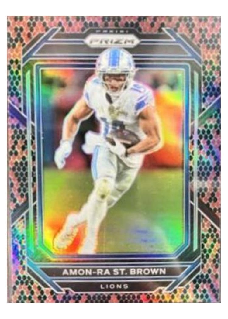 2022 Panini Prizm Base Set Amon-Ra St. Brown #98 card