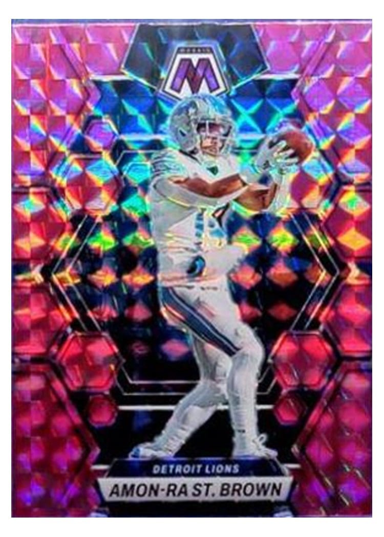 2023 Panini Mosaic Base Set Amon-Ra St. Brown #186 card
